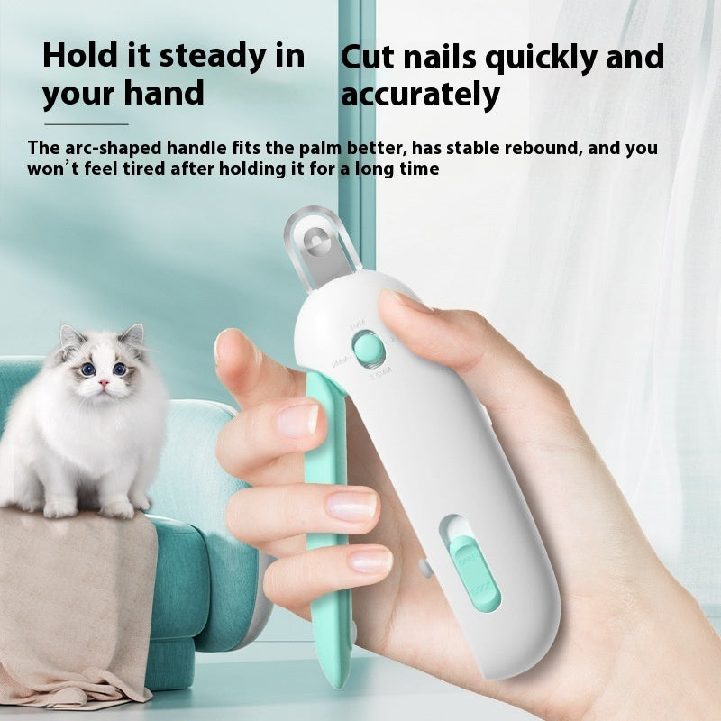 Pet Nail Scissors with Gravity Push Feature