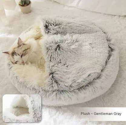 Cozy Round Plush Pet Bed