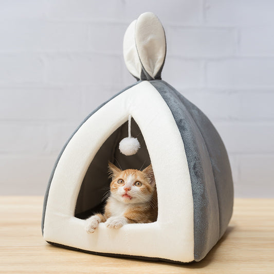 Cozy Cat & Small Dog Villa Bed