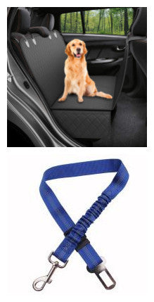 Dog Car Seat Cover with View Mesh and Hammock Design