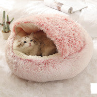 Cozy Round Plush Pet Bed