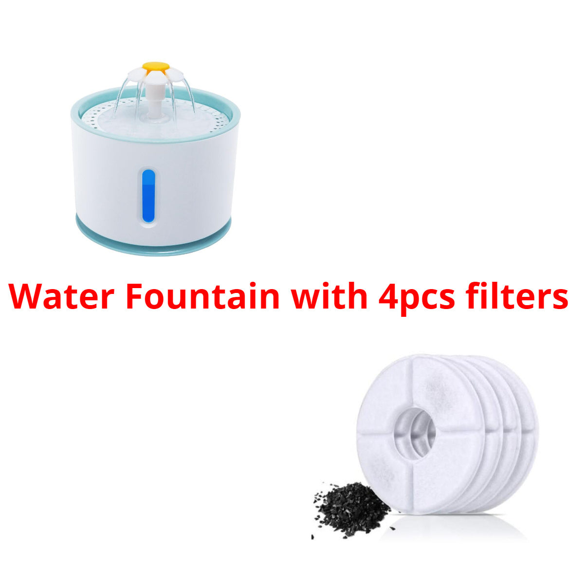 Automatic Pet Water Fountain with LED Light