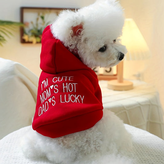 Cozy Red Pet Hoodie