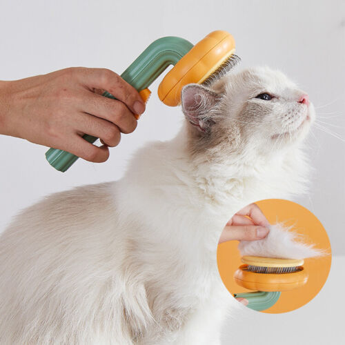 Pet Pumpkin Self-Cleaning Grooming Brush