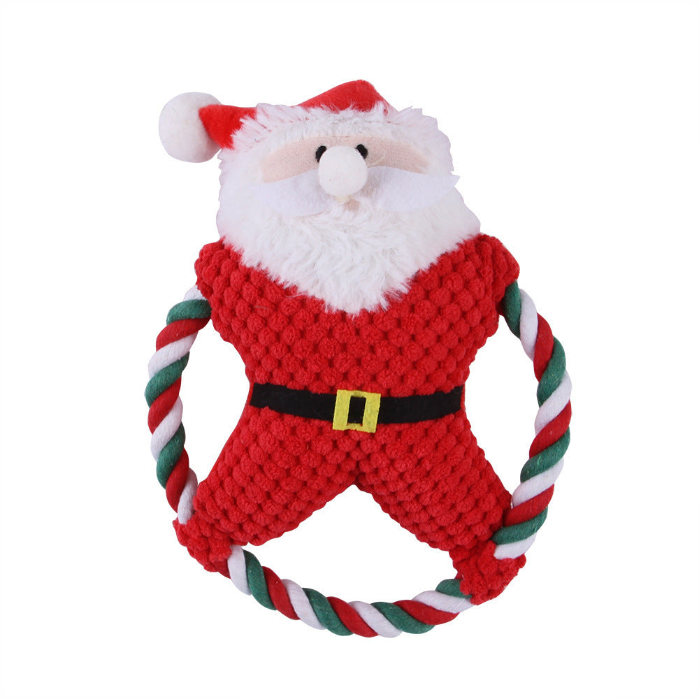 Festive Plush Christmas Pet Toys