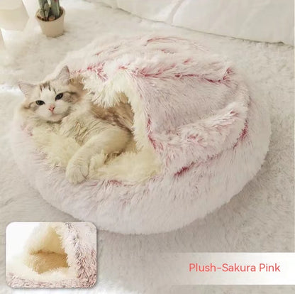 Cozy Round Plush Pet Bed