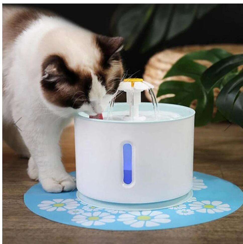 Automatic Pet Water Fountain with LED Light