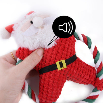 Festive Plush Christmas Pet Toys