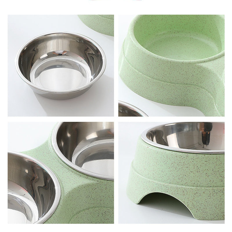 Double Pet Bowls – Food & Water Feeder