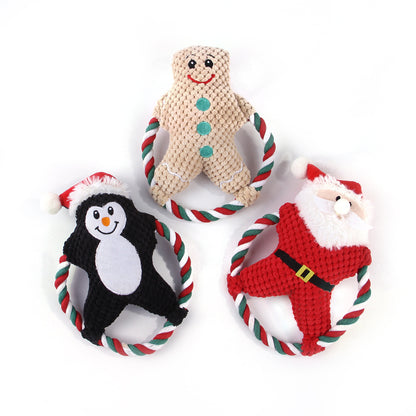 Festive Plush Christmas Pet Toys