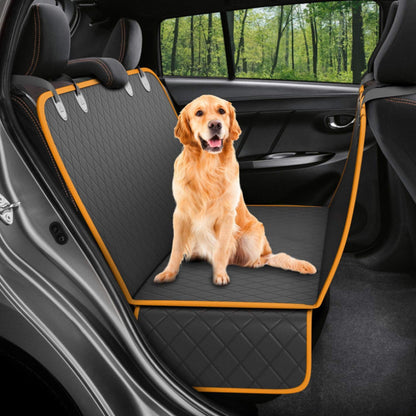 Dog Car Seat Cover with View Mesh and Hammock Design