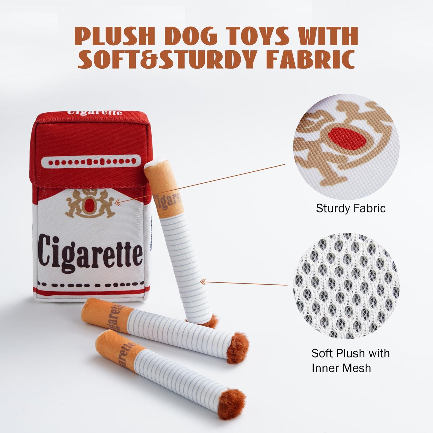 Funny Cigarette Dog Toy