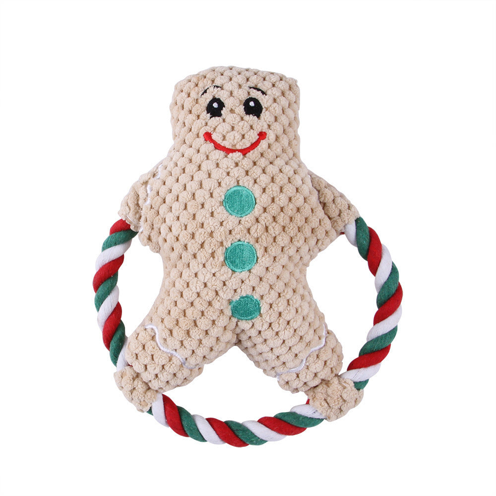 Festive Plush Christmas Pet Toys