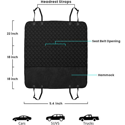 Pet Seat Cover for Cars, Trucks, and SUVs