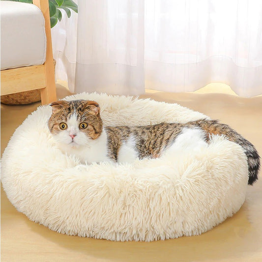 Cozy Round Plush Pet Bed – Ultimate Comfort & Warmth