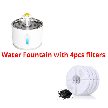 Automatic Pet Water Fountain with LED Light