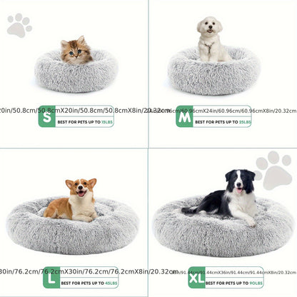 Fluffy Plush Calming Pet Bed