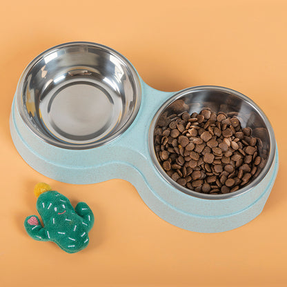 Double Pet Bowls – Food & Water Feeder