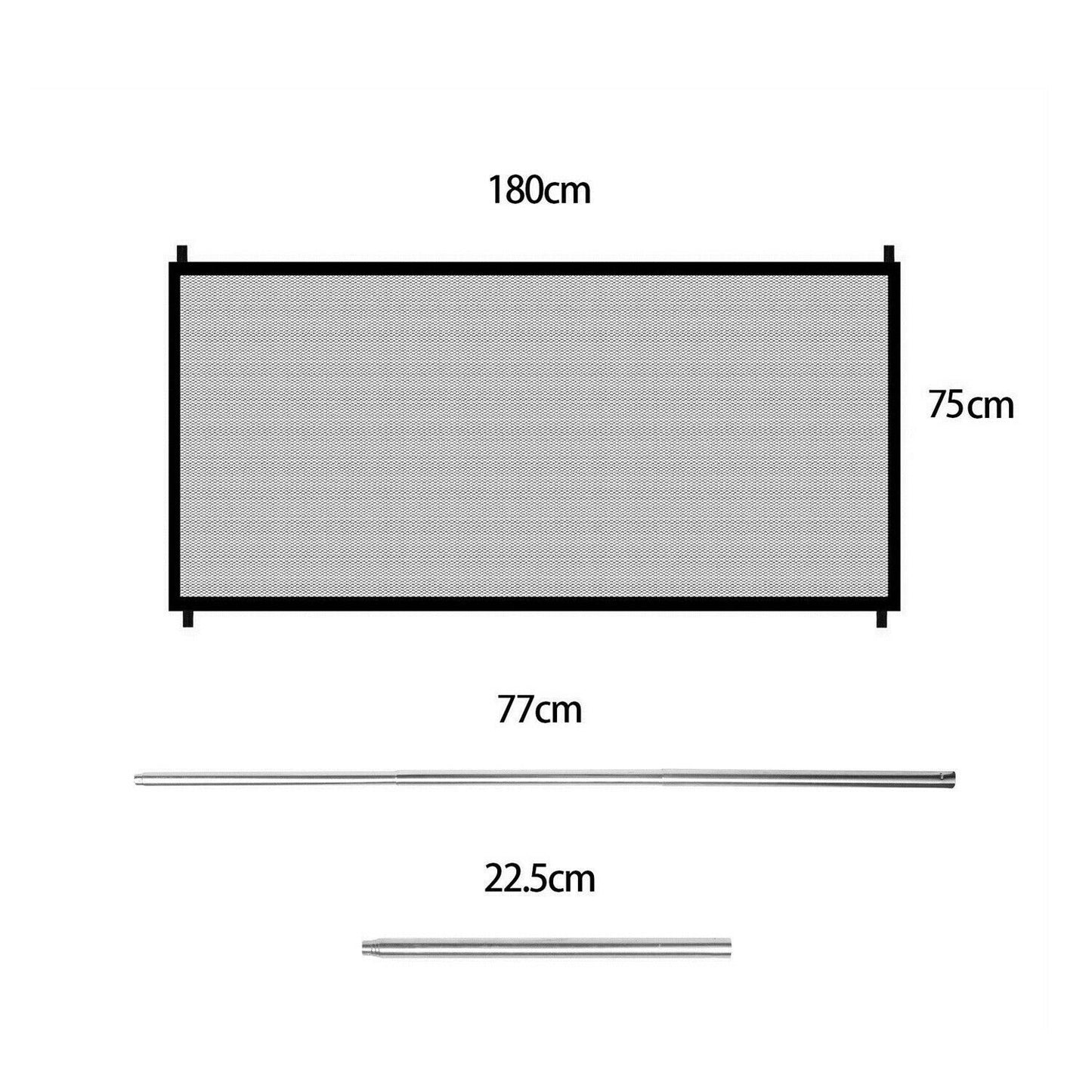 Pet Safety Mesh Gate – Portable & Discreet Barrier