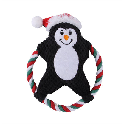 Festive Plush Christmas Pet Toys