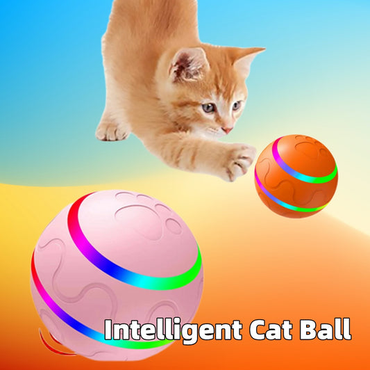 Interactive Pet Toy – Smart Self-Rotating Ball